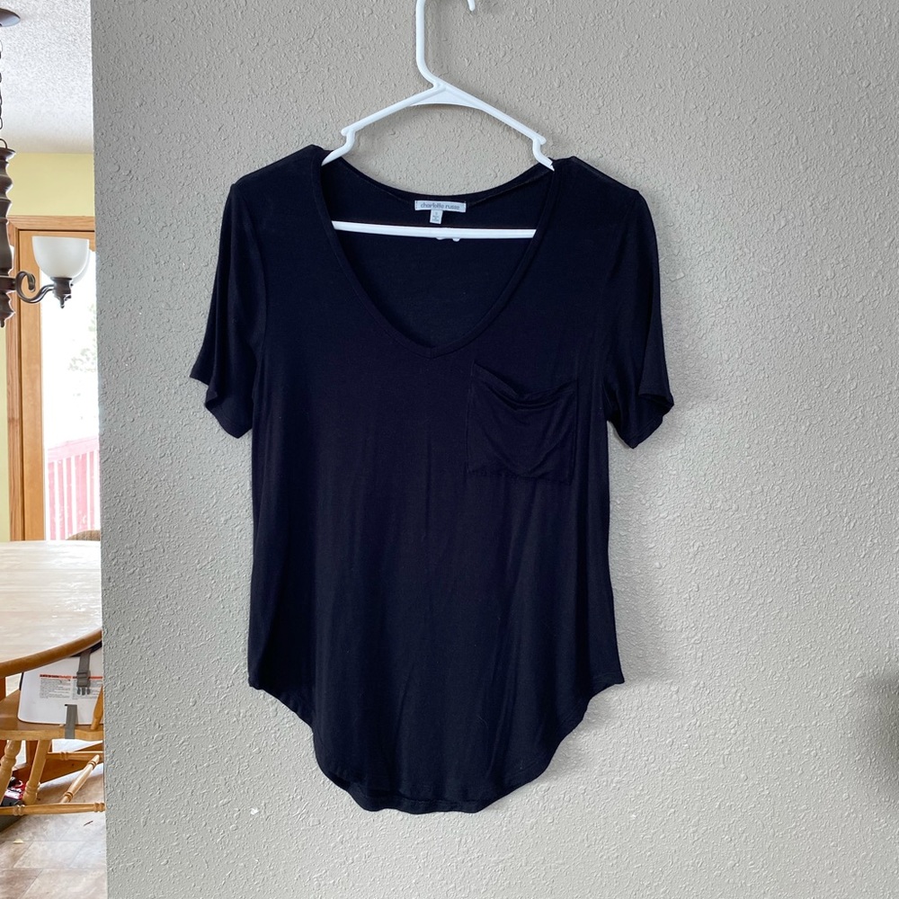 4/$20 Charlotte Russe black t shirt